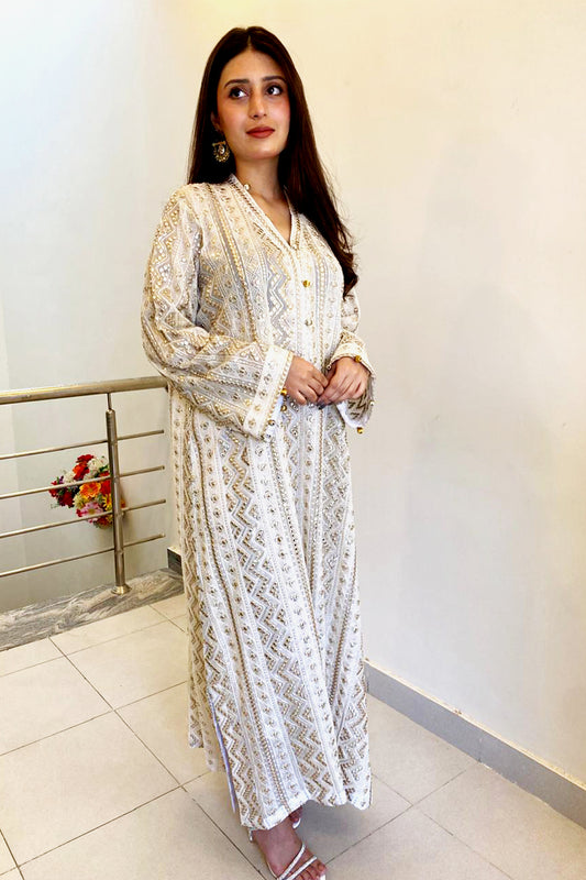 Ivory Regal Kaftan